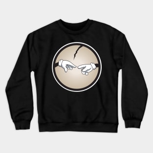 Cartoon Birth of Adam Crewneck Sweatshirt